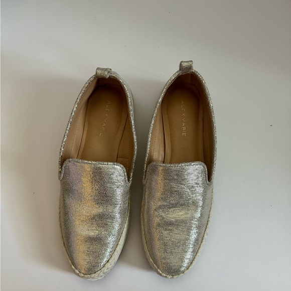 Alex Marie Raanata 6.5 Espadrille Slip-Ons Taupe Soft Gold - Picture 4 of 5